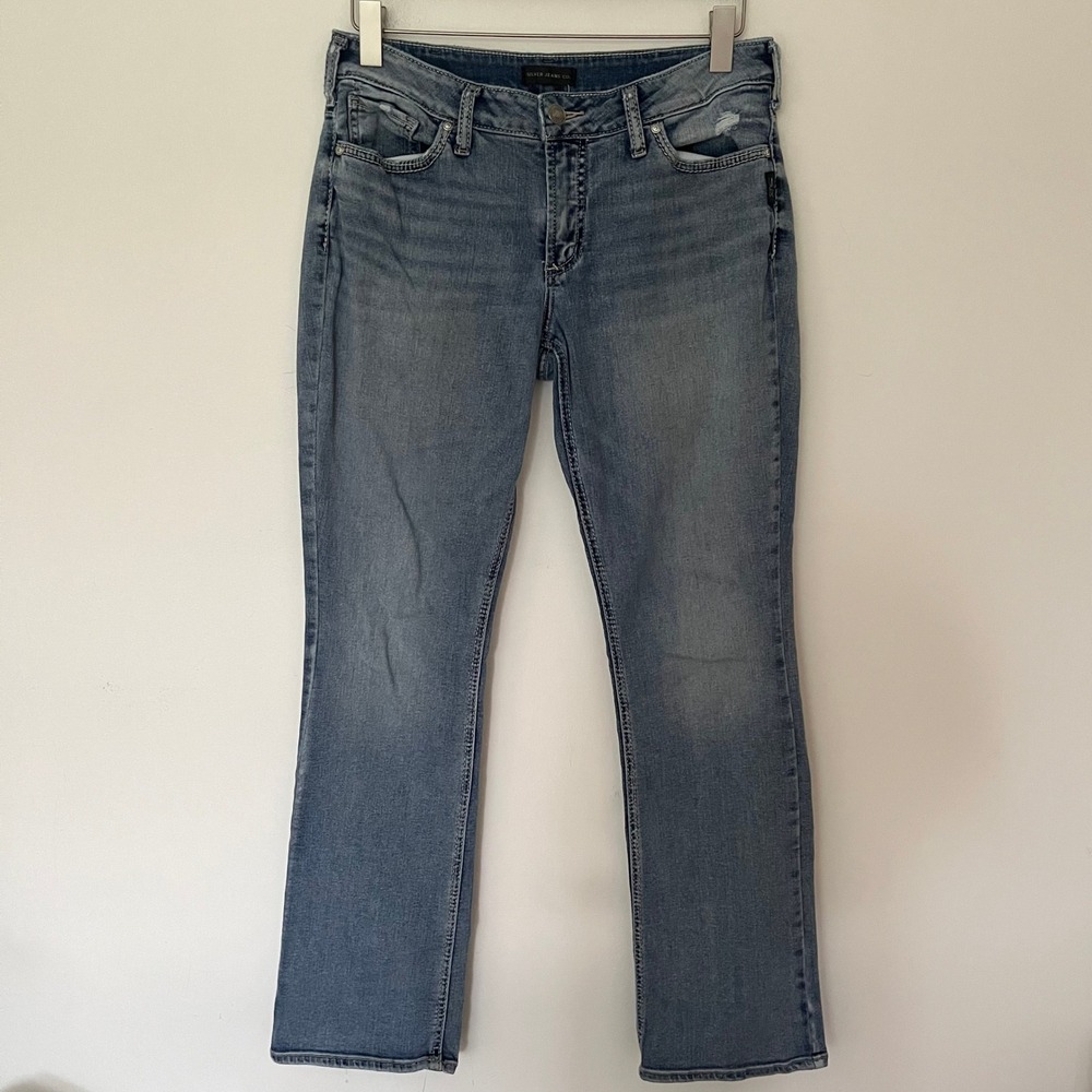 Silver Jeans Suki Slim Boot 32x33 Medium Wash Bootcut Denim Jeans